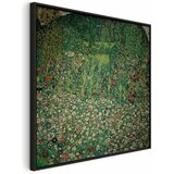  Slika - Gustav Klimt – Gartenlandschaft mit Bergkuppe 80x80 U crnom drvenom okviru | shoptok.hr
