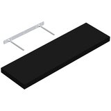 REGALUX zidna polica (23,5 x 80 x 3,8 cm, crne boje, opteretivost: 12 kg) Cijene