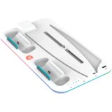Canyon CS-5, PS5 Charger stand, with RGB light, 315*185*28mm, with 23CM+0.5cm cable, 475±10g, White | Eponuda.ba