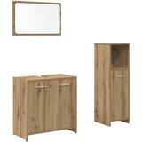  3-dijelni set kupaonskog namještaja käsityöläinen tammi Smeđa | Shoptok.si