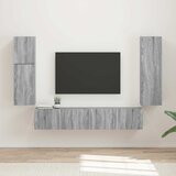  Set TV komoda 4 kom. Siva Sonoma Konstruirano drvo | shoptok.hr