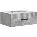  Stenski nočni omarici 2 pcs Betonsko siva 49 x 34,5 x 20 cm, (5000209421) | Shoptok.si