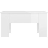  Stolić za kavu visoki sjaj bijeli 79x49x41 cm konstruirano drvo | shoptok.hr