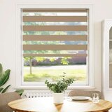 vidaXL Zebra senčilo peščeno rjava 105x150 cm tkanina širina 100,9 cm | Shoptok.si