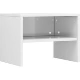 The Living Store Nočna omarica visok sijaj bela 40x30x30 cm iverna plošča - Omarica Za Ob Posteljo, (21421809) | Shoptok.si