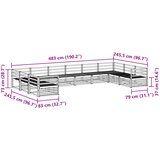  Setovi sofa 11 kom. Prirodna Čvrsto drvo akacije | Eponuda.com