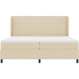 Box spring krevet s madracem Krema 200 x 200 cm tkanina | shoptok.hr