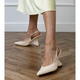 D/CEO Beige sandals on a geometric wedge Kokkes | Shoptok.si