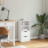  Bočni ormarić s ladicama ODDA bijeli 40x24x79 cm puno drvo bor | shoptok.hr