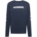 Hummel Sweater majica 'Legacy' golublje plava / bijela