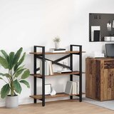 vidaXL Polica Staro drvo 100 x 33,5 x 102 cm Konstruirano drvo Cijene