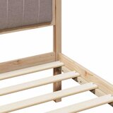  Okvir kreveta Smeđa i taupe 200 x 200 cm Masivna borovina | shoptok.hr