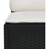 vidaXL 10-dijelni set vrtnih sofa s jastucima crni od poliratana | shoptok.hr