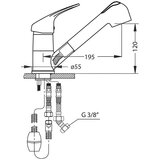 Alveus slavina za sudoperu granitna AM-20 PS / 2 cevi / G 81 | ePonuda.com