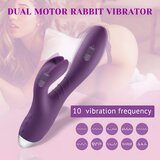 Tracy&#039;s Dog Rabbit - vodoodporen klitorisni vibrator na baterije (vijolična) | Shoptok.si
