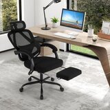  Ergonomski pisarniški stol z zložljivim naslonom za noge, pisarniški stol z nastavljivim naslonjalom, vrtljiv stol za domačo uporabo | Shoptok.si