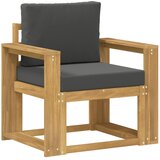 vidaXL 2 Kos Zunanja garnitura za sedenje Poliester Bela in Antracit, (5000272839) | Shoptok.si