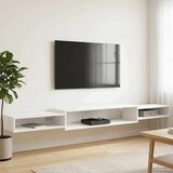 TV ormar za montažu na zid Zidna montaža Bijela - Bijela 220 cm Cijene