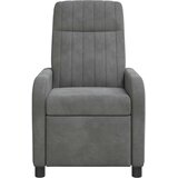 Fotelja s nagibom Tamnosiva Baršun | shoptok.hr