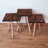 Hanah home Set 3 stočića 3Shp226 Brown | ePonuda.com