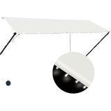Tenda na uvlačenje s LED svjetlima 300 x 150 cm krem | shoptok.hr