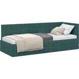  Kutni okvir kreveta s uzglavljem Tamnozelena 80 x 200 cm Baršun | shoptok.hr