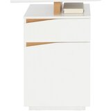 XORA pisalna miza les, leseni material bela, barve hrasta | Shoptok.si