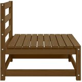  Srednja vrtna sofa smeđa boja meda od masivne borovine | shoptok.hr