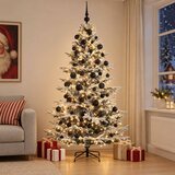  Umjetno božićno drvce s kuglicom 210 cm 300 LED lampica | shoptok.hr
