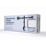  NOSAČ ZA DVA MONITORA GEMBIRD MA-D2-01, montaža na stol, (rotate, tilt, swivel), 17”-32”, up to 9 kg | Eponuda.ba