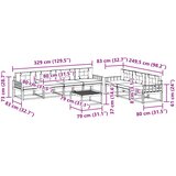  Set vanjskih sofa 7 kom. Bijela i svjetlosiva | shoptok.hr