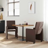  Blagovačke stolice s kotačima 2 pcs Smeđa 57 x 66 x 94 cm | shoptok.hr