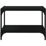 TV ormarić crni 60 x 33 x 41 cm od konstruiranog drva i čelika | shoptok.hr