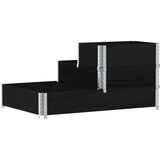  Povišena gredica s 3 razine crna 120 x 80 cm masivna borovina | shoptok.hr