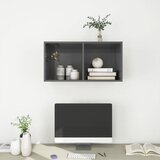  Zidni TV ormarić sjajni sivi 37 x 37 x 72 cm konstruirano drvo | Eponuda.ba