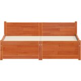  Krevetna konstrukcija s uzglavljem Voštano smeđa 135 x 190 cm | shoptok.hr