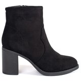 Shelvt Black suede classic women's ankle boots | shoptok.hr