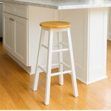 Premier Housewares Bel/v naravni barvi barsko stol iz masivnega kavčukovca (višina sedeža 74 cm) Chester – | Shoptok.si