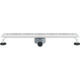  362 Stepeni Odvod za Tuš s Dizajnom Vodilice Srebrno 70 cm | shoptok.hr