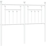 Maison Chic kovinsko posteljno vzglavje - vzglavna omarica - nočna omarica belo 120 cm, (21705088) Cene