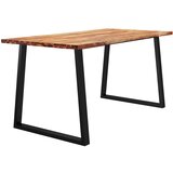  Blagovaonski stol sa živim rubom 160x80x75 cm od drva bagrema | shoptok.hr