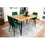 KARA stolica - tamno zeleni baršun x 4 | shoptok.hr