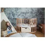 Waldin Oval krevetić 7u1 s madracem NATURALE | shoptok.hr