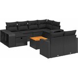  11-dijelni set vrtnih sofa od poliratana s jastucima crni | shoptok.hr