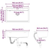 Umivaonik Crna 795 x 505 mm Granit | Eponuda.com
