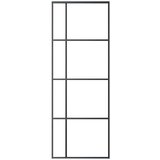  Klizna vrata od stakla ESG i aluminija 76 x 205 cm crna | Eponuda.com
