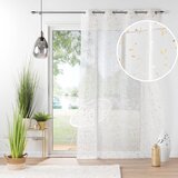 Douceur d intérieur Bela/v zlati barvi prosojna zavesa iz tančice 140x240 cm Floressia – | Shoptok.si