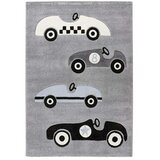  Dječji tepih HAPPY "Automobili" (Polipropilen, Srebrne boje, D x Š: 170 x 120 cm) | shoptok.hr