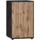 Mömax pisarniška omara fontana Fts02, hrast, temno siva | Shoptok.si