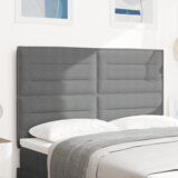  LED lučka za posteljo, svetlo siva, 72 cm, iz kordurojskega blaga, (22052659) | Shoptok.si